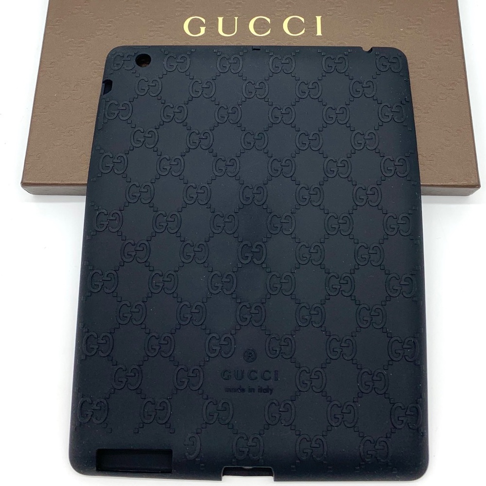 Gucci Guccissima Black Silicone IPad Tablet Case